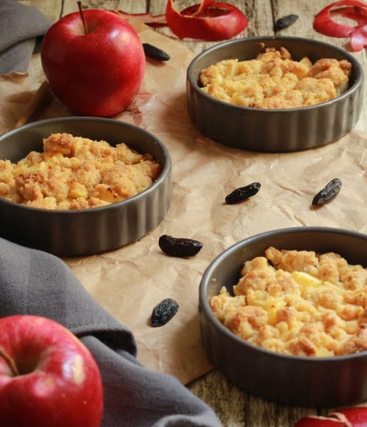 Crumble aux pommes et fève tonka Crumble aux pommes et fève tonka