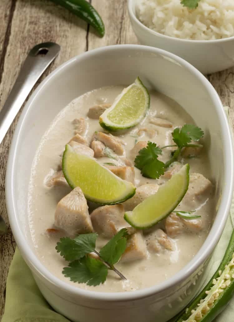 Poulet au curry vert