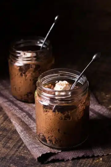 mousse au chocolat et gingembre