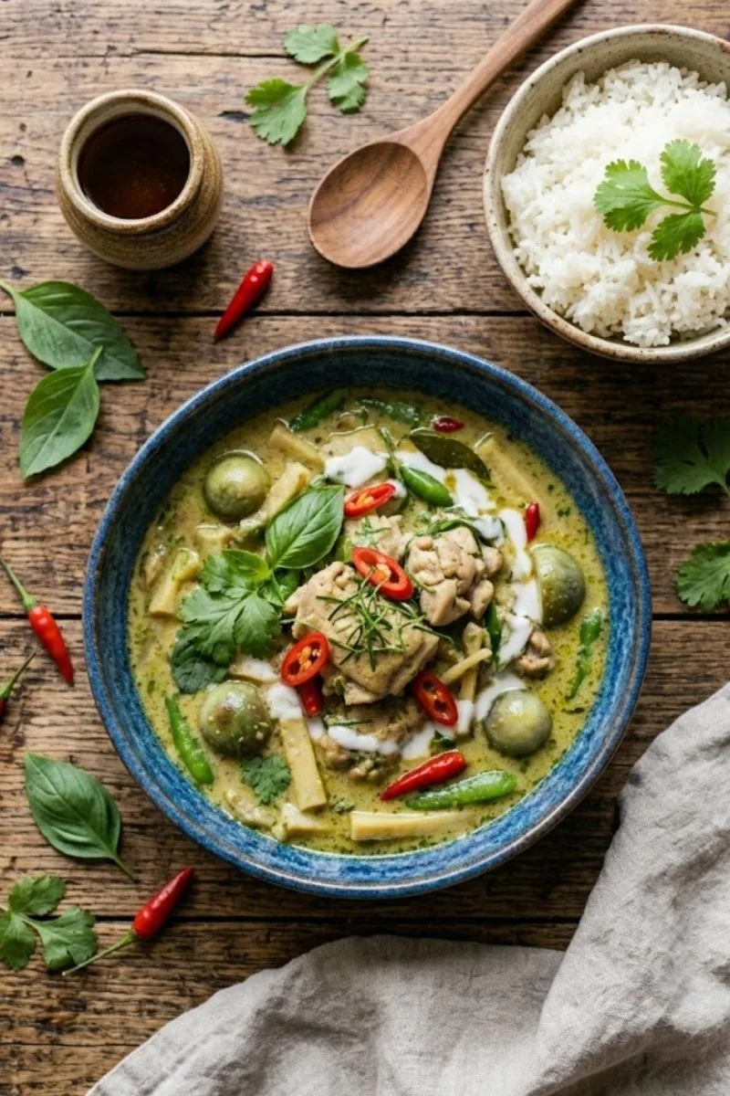 Mes photos 3 curry vert de poulet