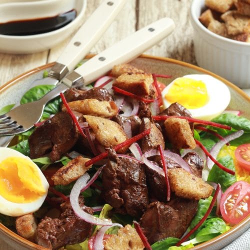salade aux foies de volaille