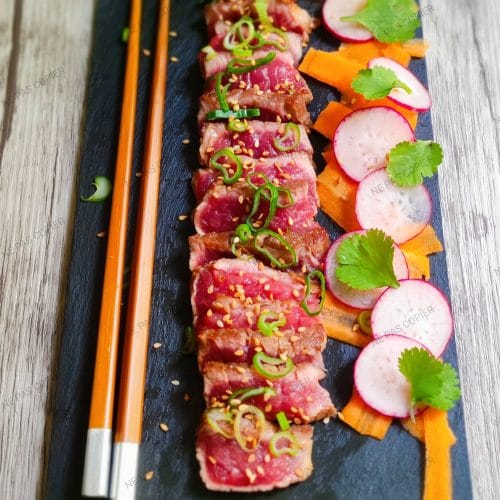 Tataki de boeuf au sésame