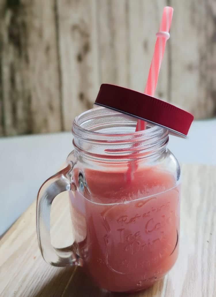 Smoothie pomme framboise