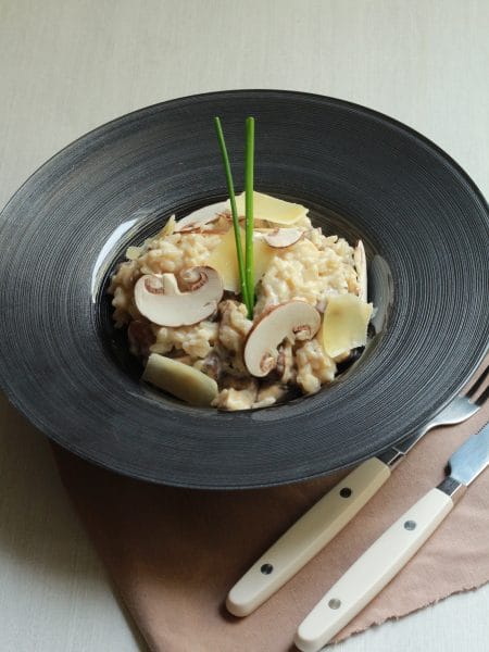 risotto aux champignons de Paris