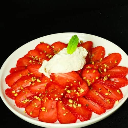 Carpaccio de fraises