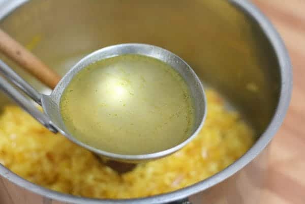 bouillon pour risotto