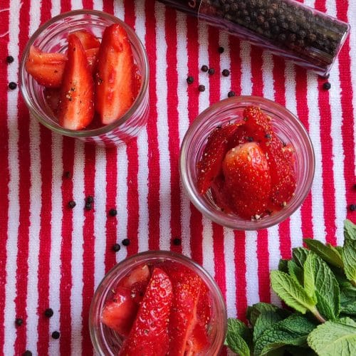 salade de fraises au poivre de kampot