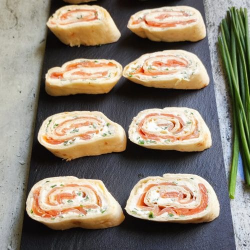 Wraps de saumon fumé au raifort