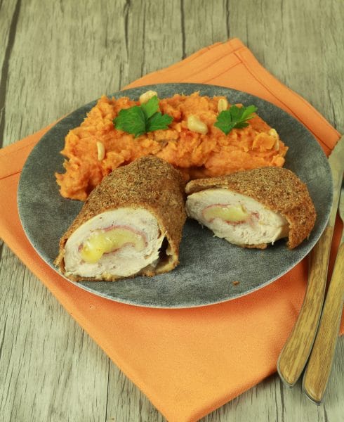cordon bleu roulé pané 5