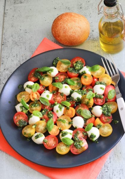 salade de tomates mozzarella