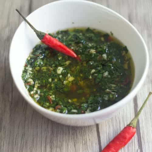 La sauce chimichurri traditionnelle