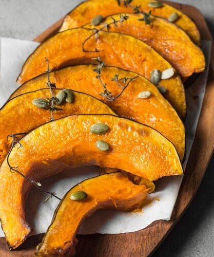 Courge butternut rôtie au four
