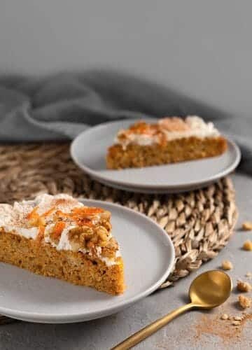 Carrot cake à la vanille