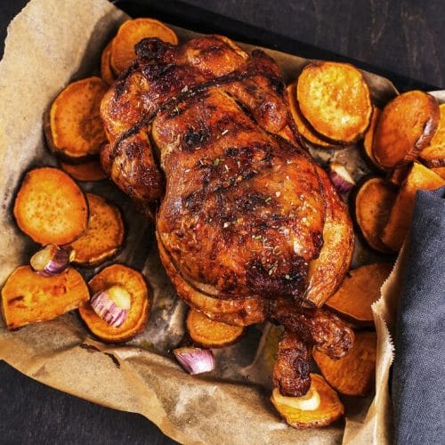 poulet rôti au four