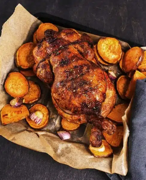 poulet rôti au four