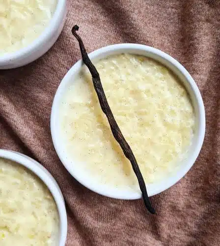 Riz au lait crémeux à la vanille