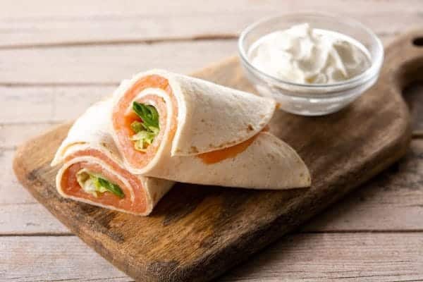 Wraps de saumon fumé wraps de saumon fumé