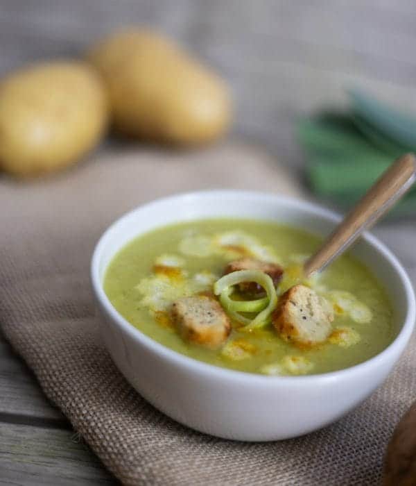 velouté de poireau et pommes de terre