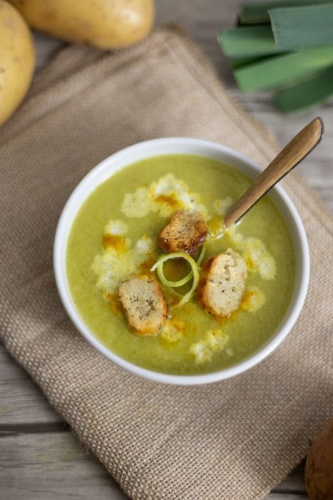 velouté de poireaux et pommes de terre