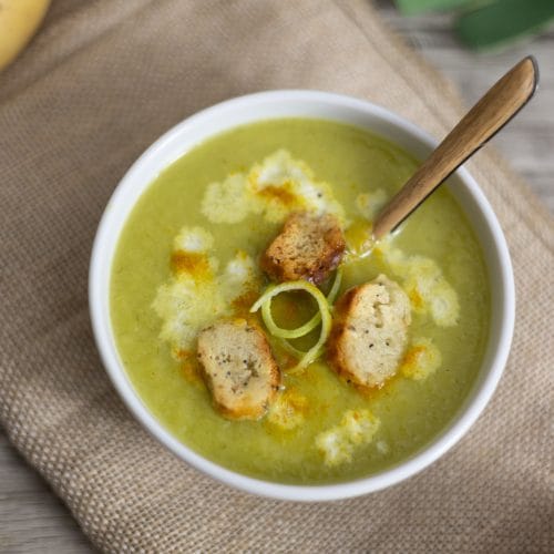 velouté de poireaux et pommes de terre