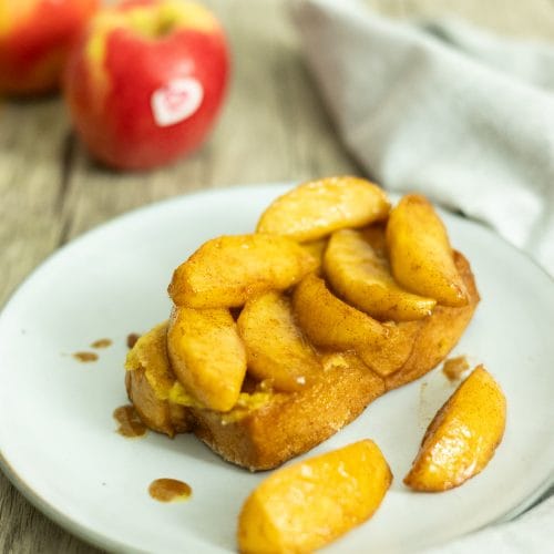 pain perdu aux pommes caramélisées