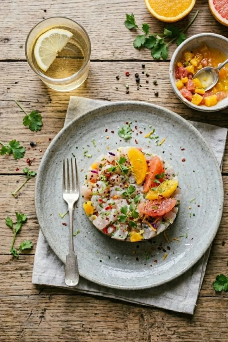 tartare de daurade aux agrumes tartare de daurade aux agrumes