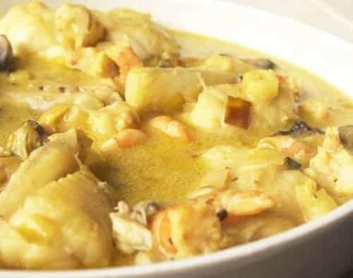 Blanquette de lotte au safran