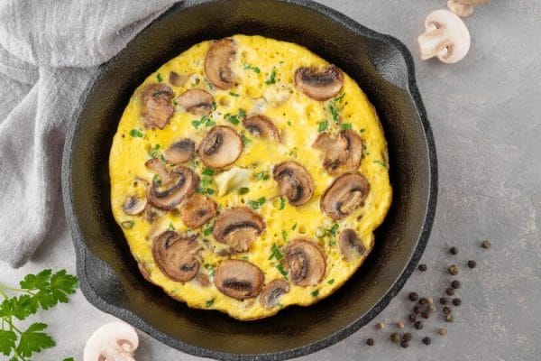 Omelette aux champignons