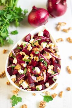 Salade de betteraves aux noix