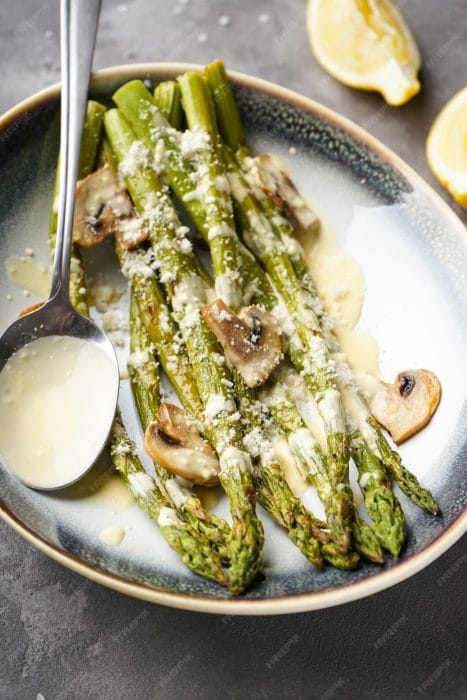 Asperges rôties au parmesan