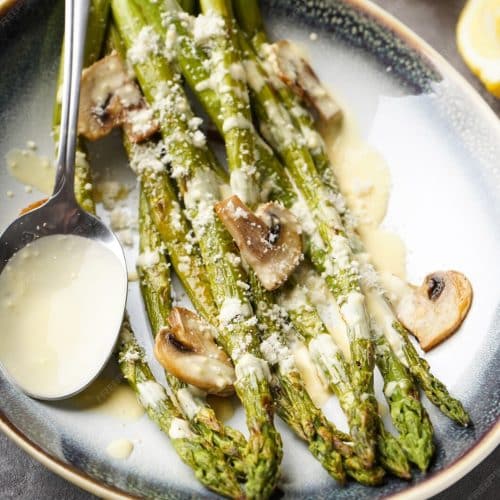 Asperges rôties au parmesan