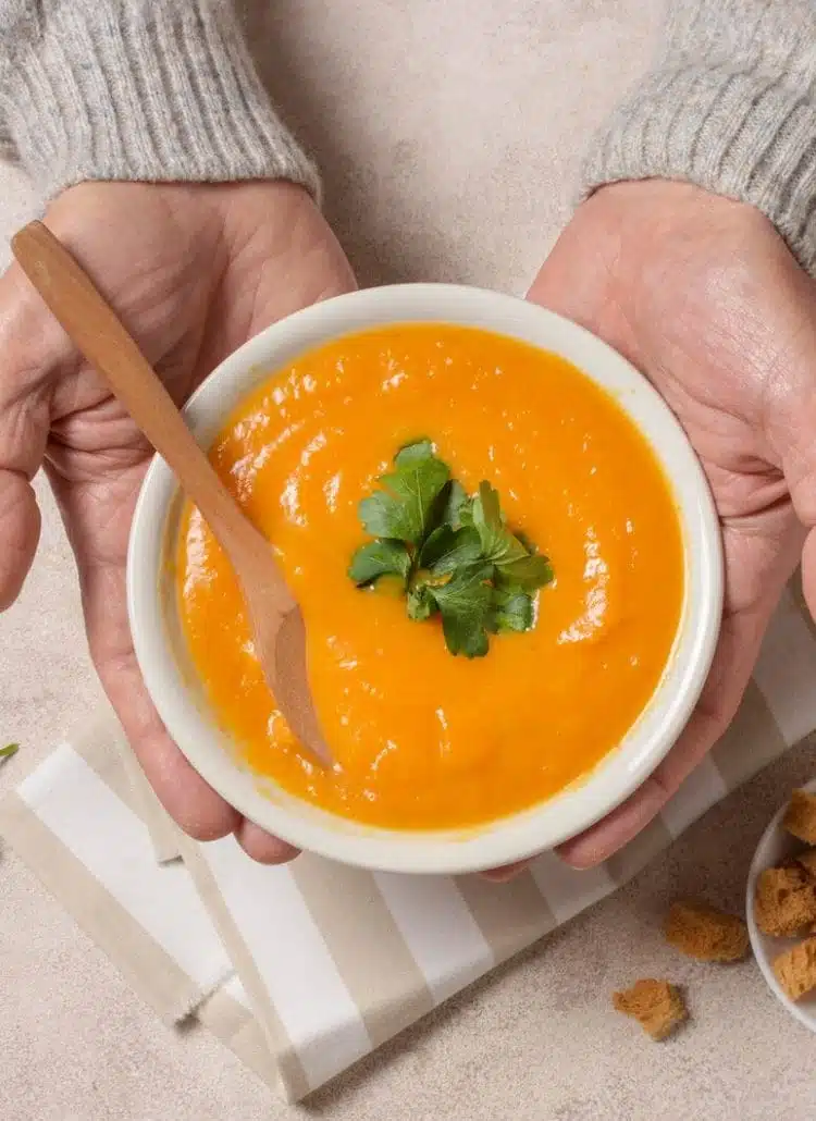Soupe de carottes au gingembre