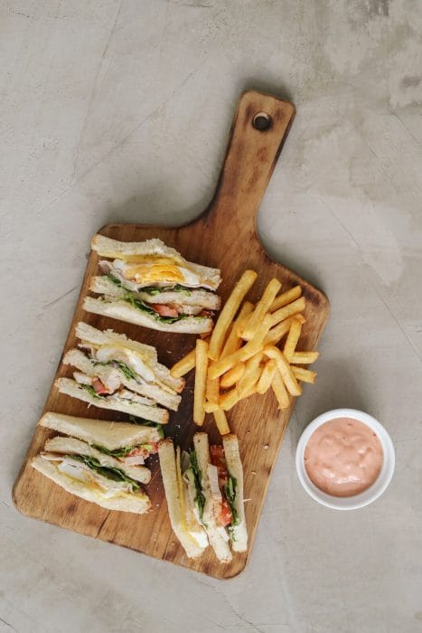 Club sandwich au poulet