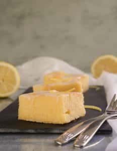 Carrés moelleux au citron