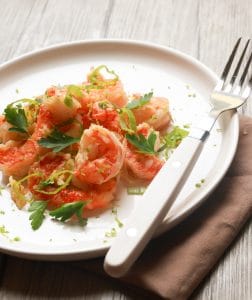 crevettes sautées à l'ail et au persil