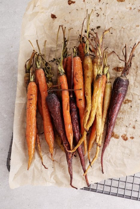 Carottes rôties au thym et au miel