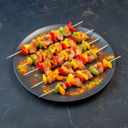 brochettes de poulet aux épices