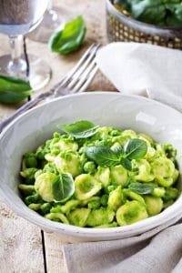 Orecchiettes aux petits pois Orecchiettes aux petits pois