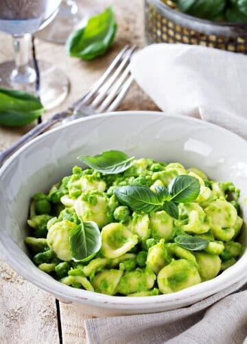 Orecchiette aux petits pois