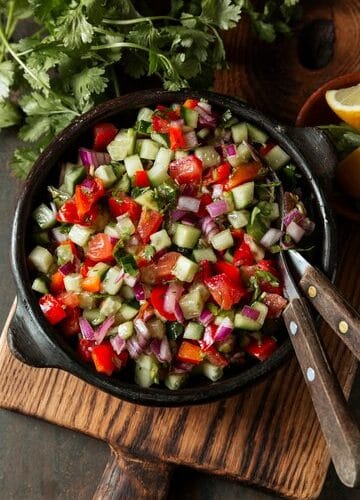 Salade de tomates et concombre