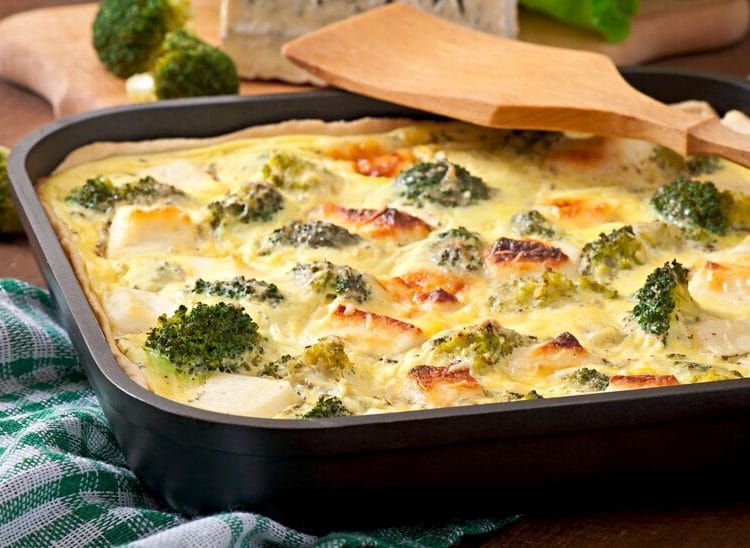 Quiche aux brocolis et féta