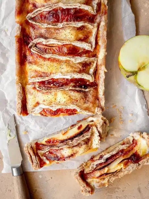 Tarte au camembert et pommes Tarte au camembert et pommes