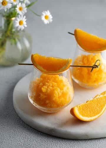 Granité à l'orange