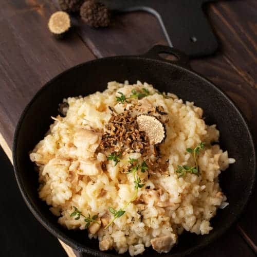 Risotto à la truffe et noisettes