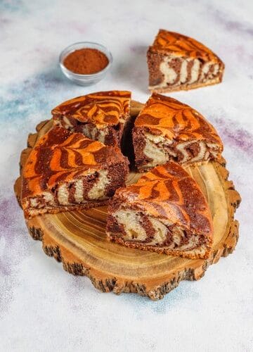 Zébra cake à la cannelle