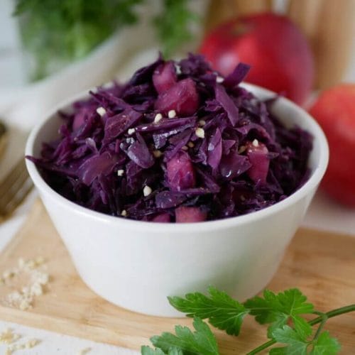 Chou rouge aux pommes