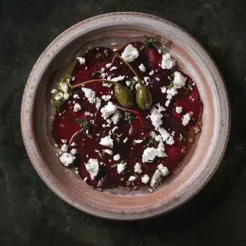 Carpaccio de betterave à la féta