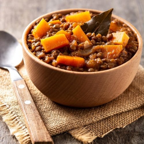 Ragout de lentilles aux carottes