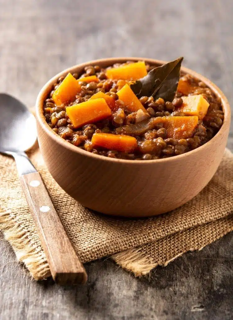 Ragout de lentilles aux carottes
