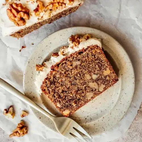 Cake au noix et café